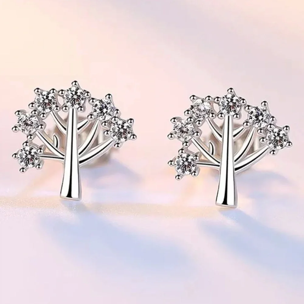 🌟 Silver 925 Tree Earrings